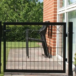 Elementtiaidan portti X 1000x1000mm musta*Hortus Online