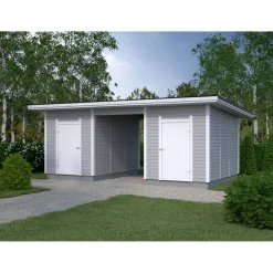 Elementtivarasto E12M 6040x3180 mm 19.2 m² puuvalmis*Timburg Online