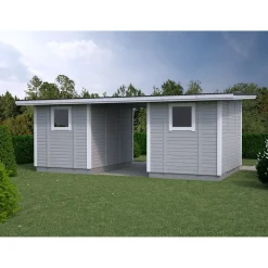 Elementtivarasto E12M 6040x3180 mm 19.2 m² puuvalmis*Timburg Online
