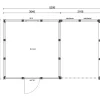 Outlet Elementtivarasto E9M 5040x3180 mm 16.02 m² puuvalmis Ulkovarastot