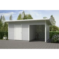 Outlet Elementtivarasto E9M 5040x3180 mm 16.02 m² puuvalmis Ulkovarastot