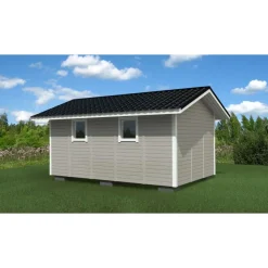 Elementtivarasto E11 5040x3180 mm 16.03 m² puuvalmis*Timburg