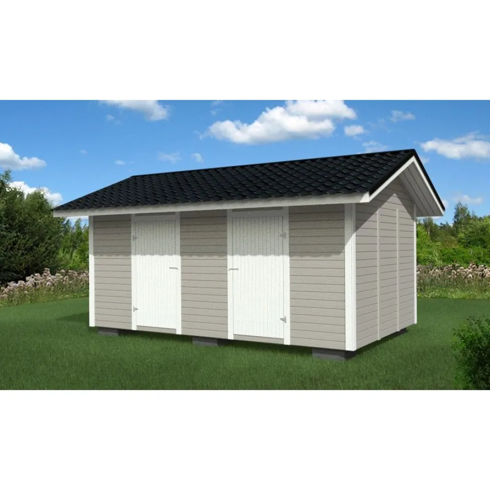 Elementtivarasto E11 5040x3180 mm 16.03 m² puuvalmis*Timburg