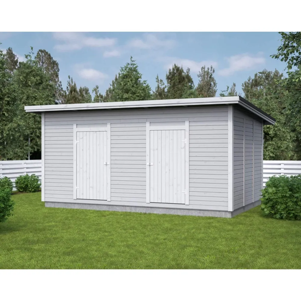 Elementtivarasto E11 5040x3180 mm 16.03 m² puuvalmis*Timburg