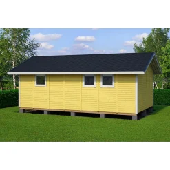 Best Elementtivarasto E18 7040x4240 mm 29.85 m² puuvalmis Ulkovarastot