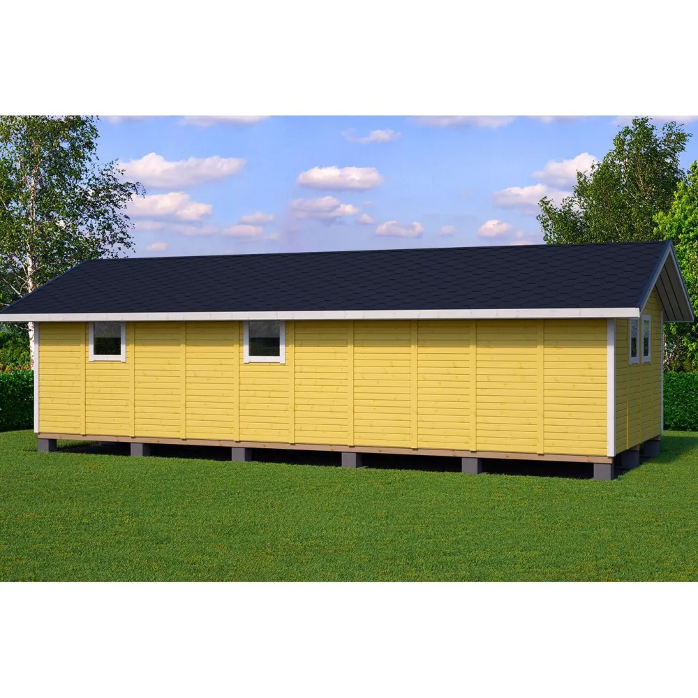Outlet Elementtivarasto E21 10040x4240 mm 42.57 m² puuvalmis Ulkovarastot