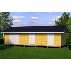 Outlet Elementtivarasto E21 10040x4240 mm 42.57 m² puuvalmis Ulkovarastot
