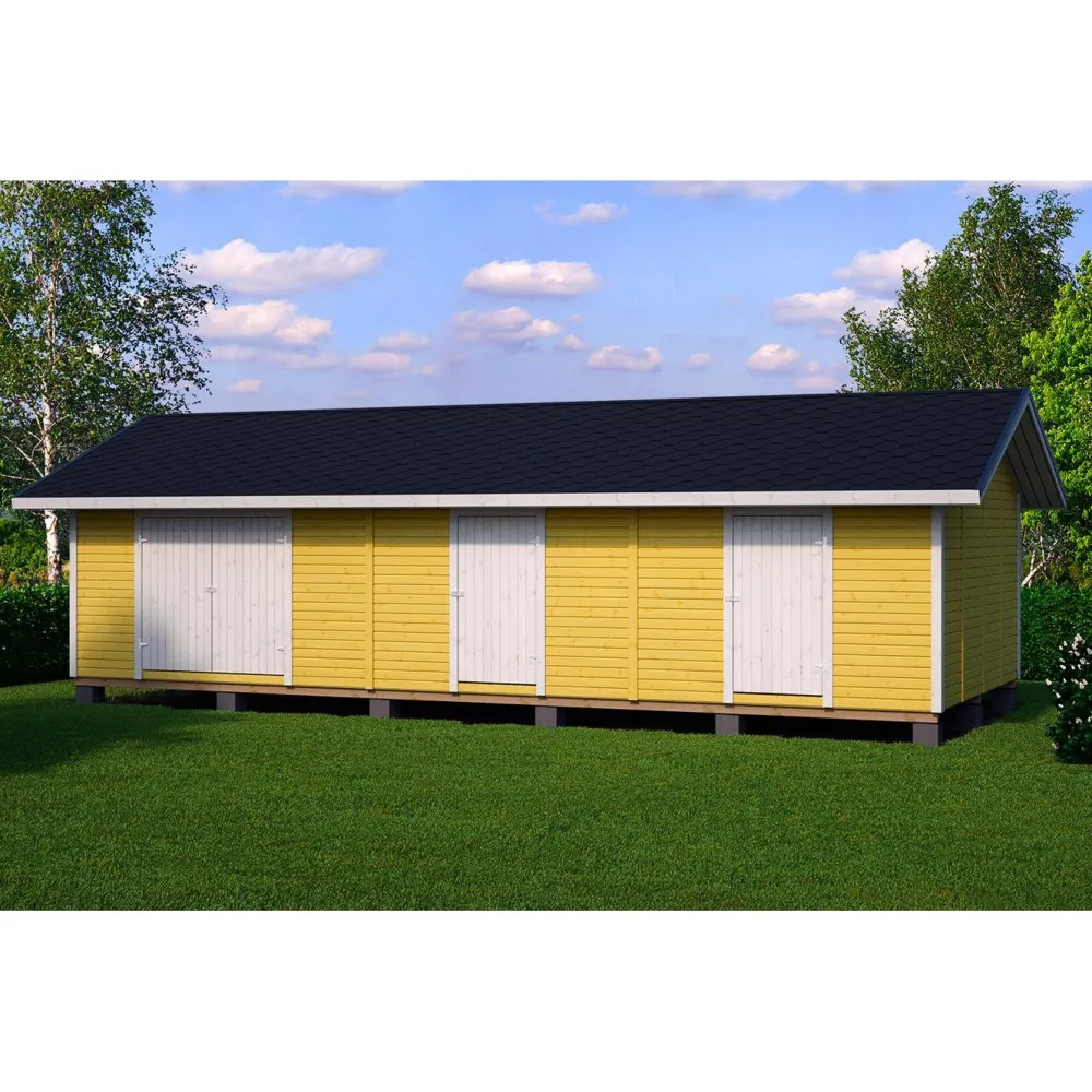 Outlet Elementtivarasto E21 10040x4240 mm 42.57 m² puuvalmis Ulkovarastot