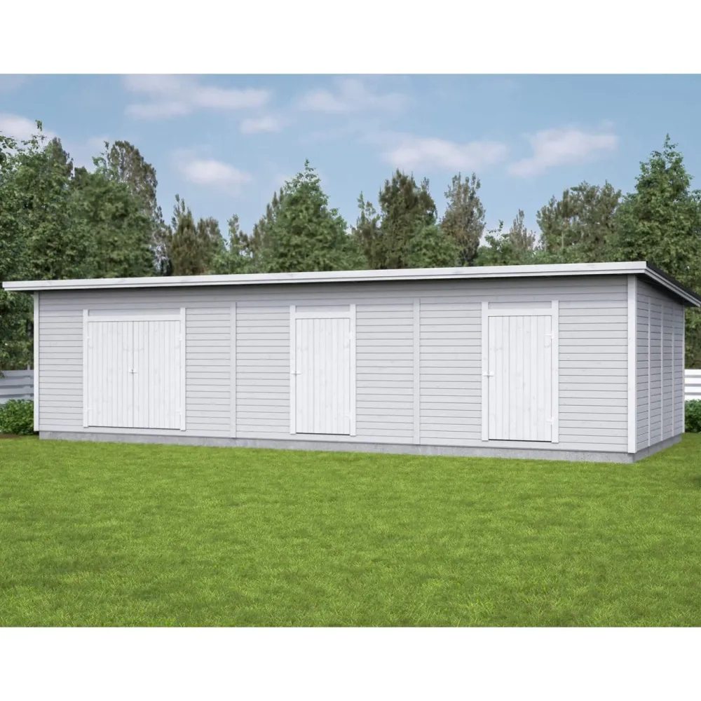 Outlet Elementtivarasto E21 10040x4240 mm 42.57 m² puuvalmis Ulkovarastot