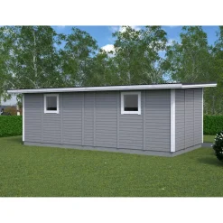 Outlet Elementtivarasto E13 7040x3180 mm 22.39 m² puuvalmis Ulkovarastot