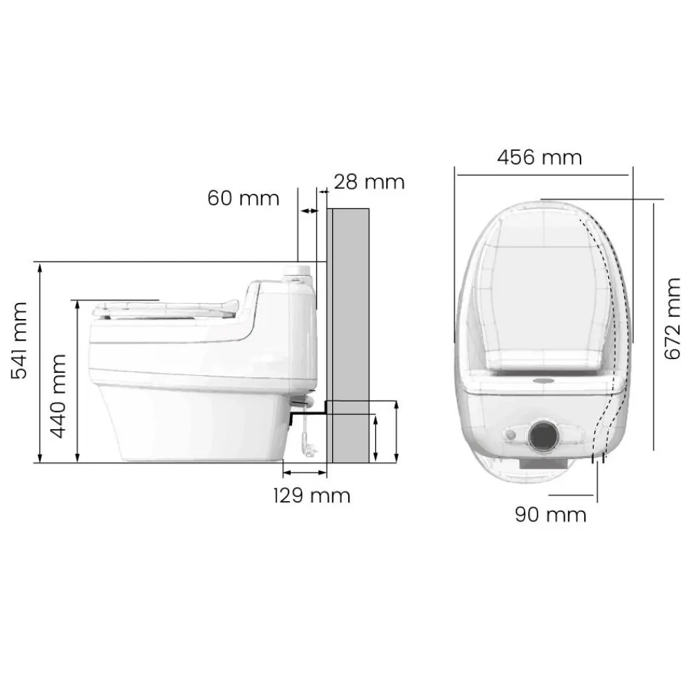 Sale Erotteleva käymälä Villa 12/230V Sähkö-Wc|Erottelevat Kuivakäymälät