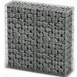Outlet Gabion/kivikori kansilla galvanoitu vaijeri 100x100x30cm Muurikivet