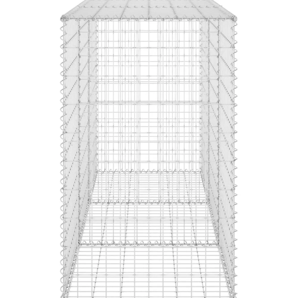 Hot Gabion-kivikori kansilla galvanoitu teräs 200x60x100 cm Muurikivet