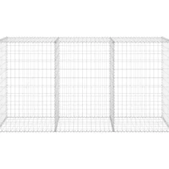 Hot Gabion-kivikori kansilla galvanoitu teräs 200x60x100 cm Muurikivet