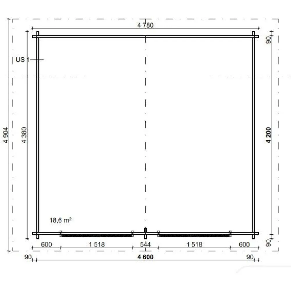 Grillikatos G-XL, 20m², harjakatto*LP Garden Online