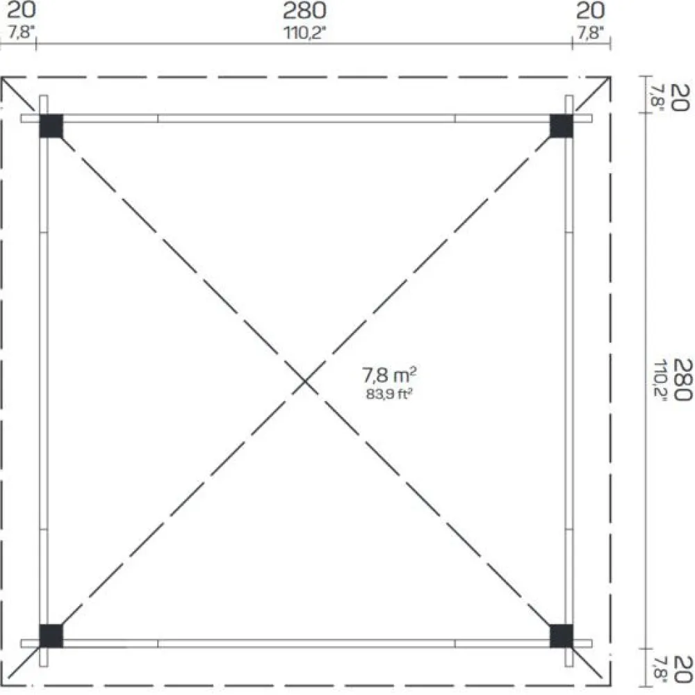 Grillikatos Cabrera, 7.8m²*Tene