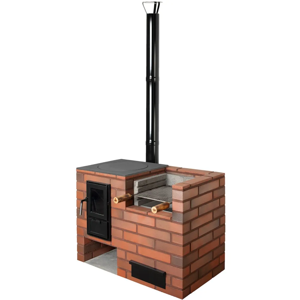 Grilli-kesäkeittiö Matti 1035x580x780 mm tiili Tiiligrillit