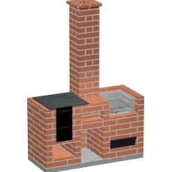 Grilli-kesäkeittiö Teppo 1375x580x780 mm tiili*Tiileri Clearance