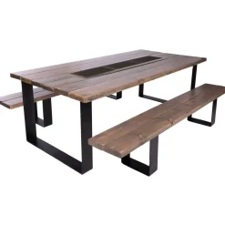 New Grillipöytä 6 + 2 hengelle, 228x113cm Pellettigrillit