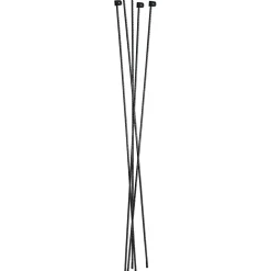 Hot Harjaterästolppa 8mm suojus 110cm musta (25kpl) Aitatolpat