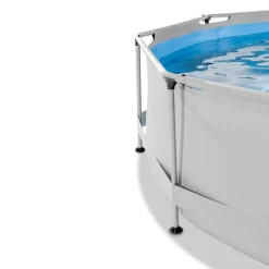 Outlet Harmaa uima-allas , ø360 x 76 cm, suodatinpumpulla Uima-Altaat