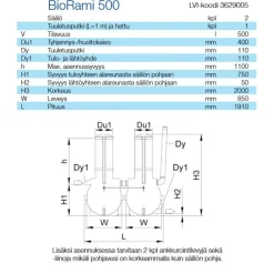 Sale Harmaavesipuhdistamo BioRami 500 Jätevesipuhdistamot