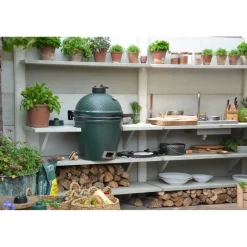 Outlet Hiiligrilli , Medium + jalusta, paistoalusta ja tuhkakaavin Kamado Grillit