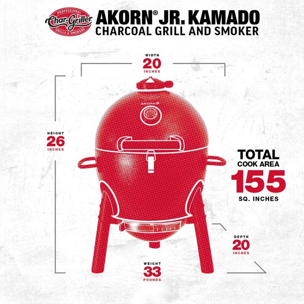Hiiligrilli Char-Griller Akorn 14 Junior Kamado*Chargriller Sale