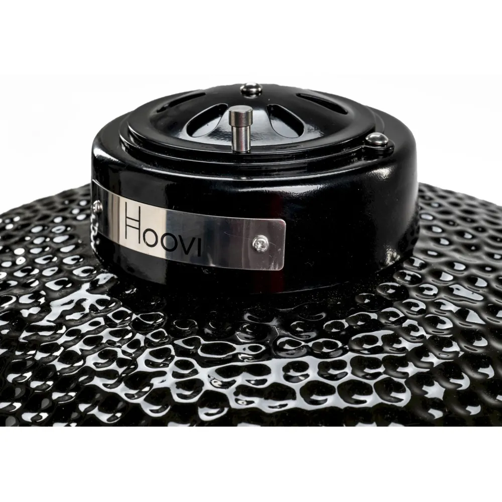 Hot Hiiligrilli Hoovi Kamado Large, grillaustelineella, musta Kamado Grillit|Hiiligrillit
