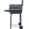 Hiiligrilli savustin alahyllyllä musta Kamado Grillit|Hiiligrillit