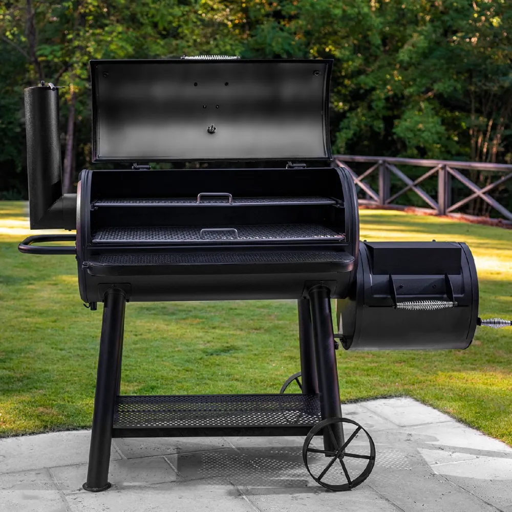 Hiiligrilli/savustingrilli Char-Griller Grand Champ Offset Smoker*Chargriller Hot