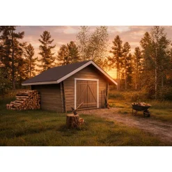 Hirsilato U Kymppi, 10m², vinoseinäinen*LP Garden Sale