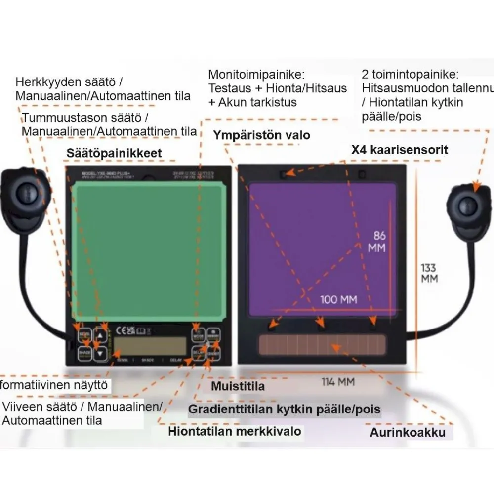 Hitsauskypärä Ultima 11 Digital*Doka New