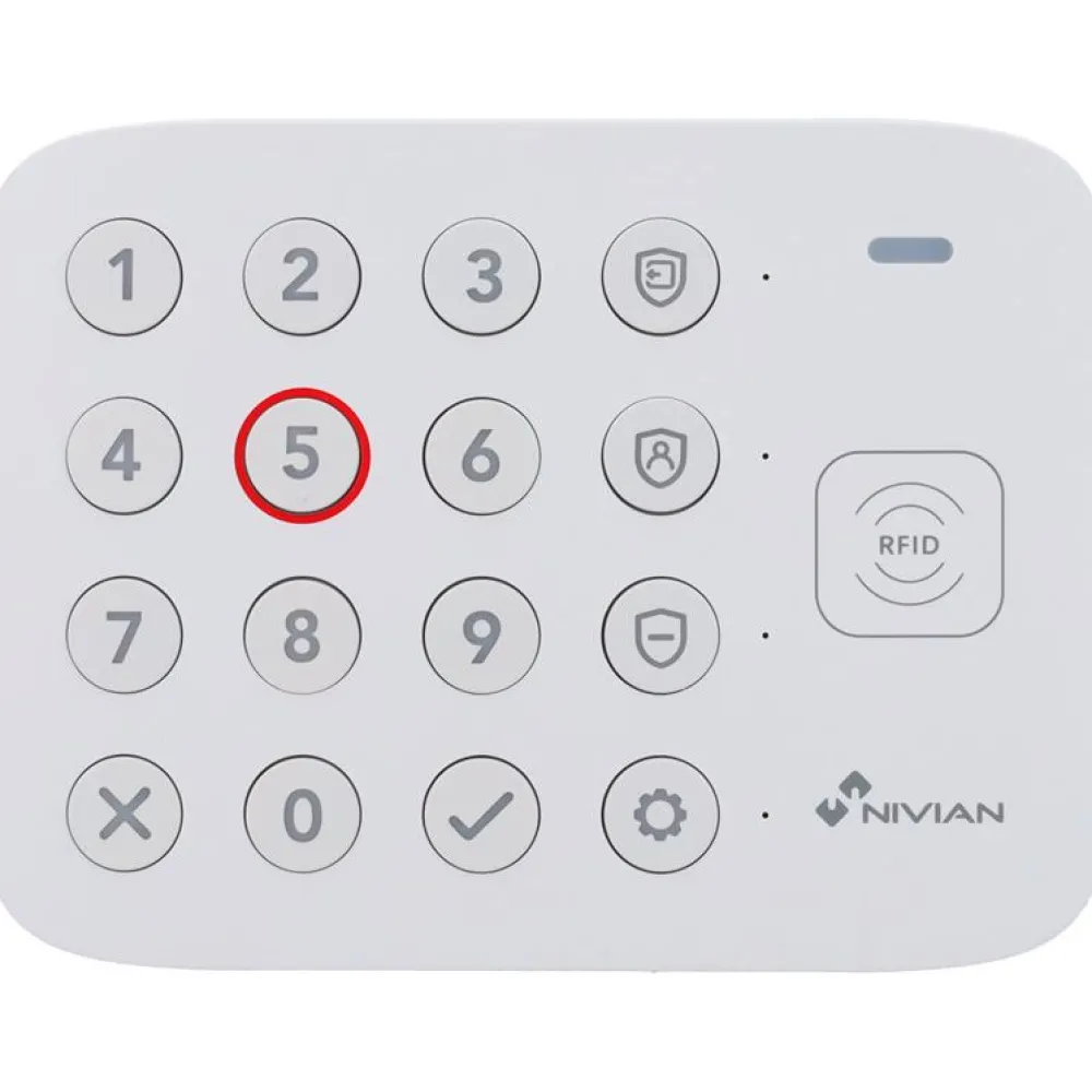 Hälytysjärjestelmä Nivian NVS-WIFI, RF-ID lukija + integroitu näppäimistö*Celotron Hot