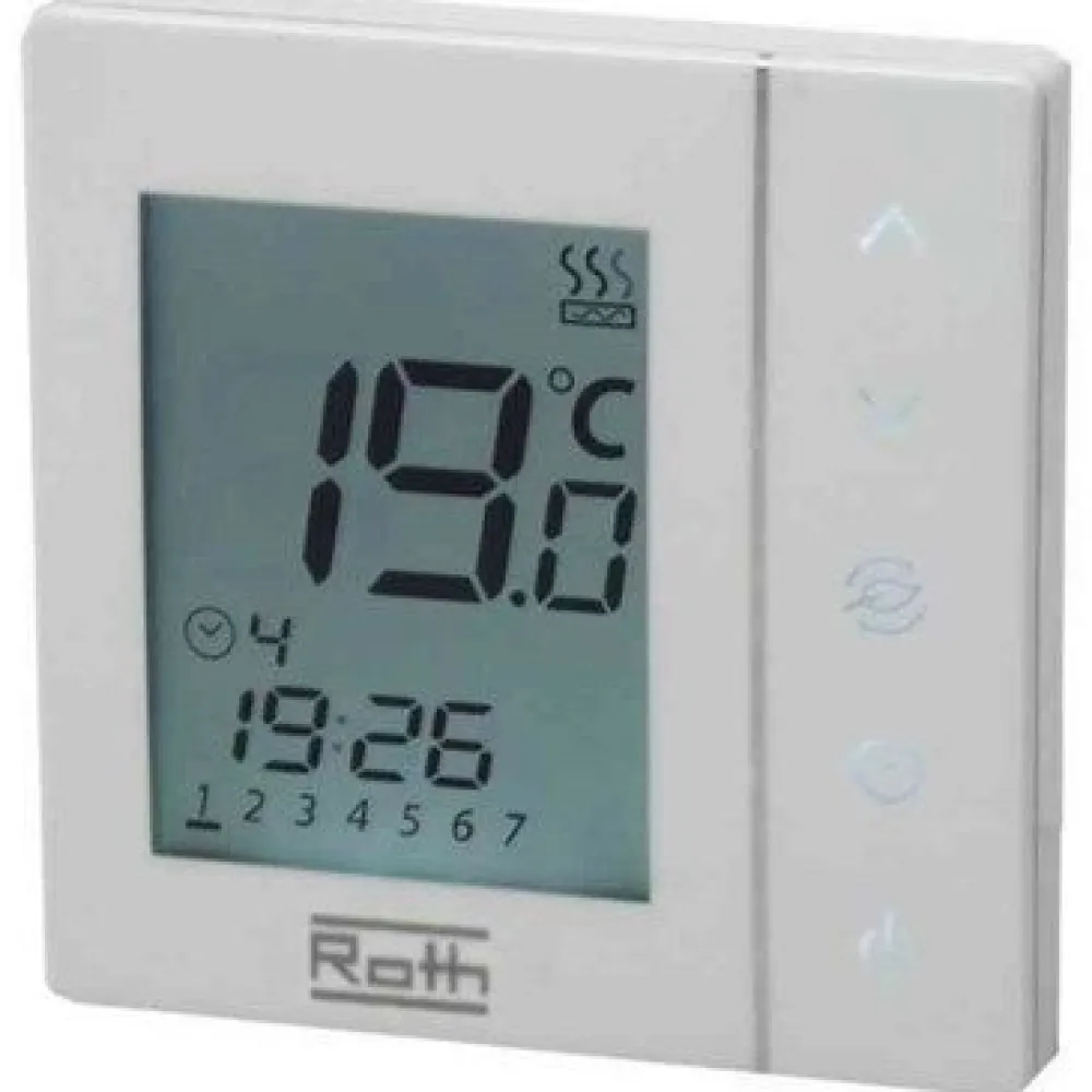 Huonetermostaatti Basicline näytöllä 230V*Roth