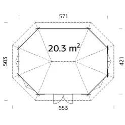 Huvimaja Hanna 20,3 m²*Palmako Online