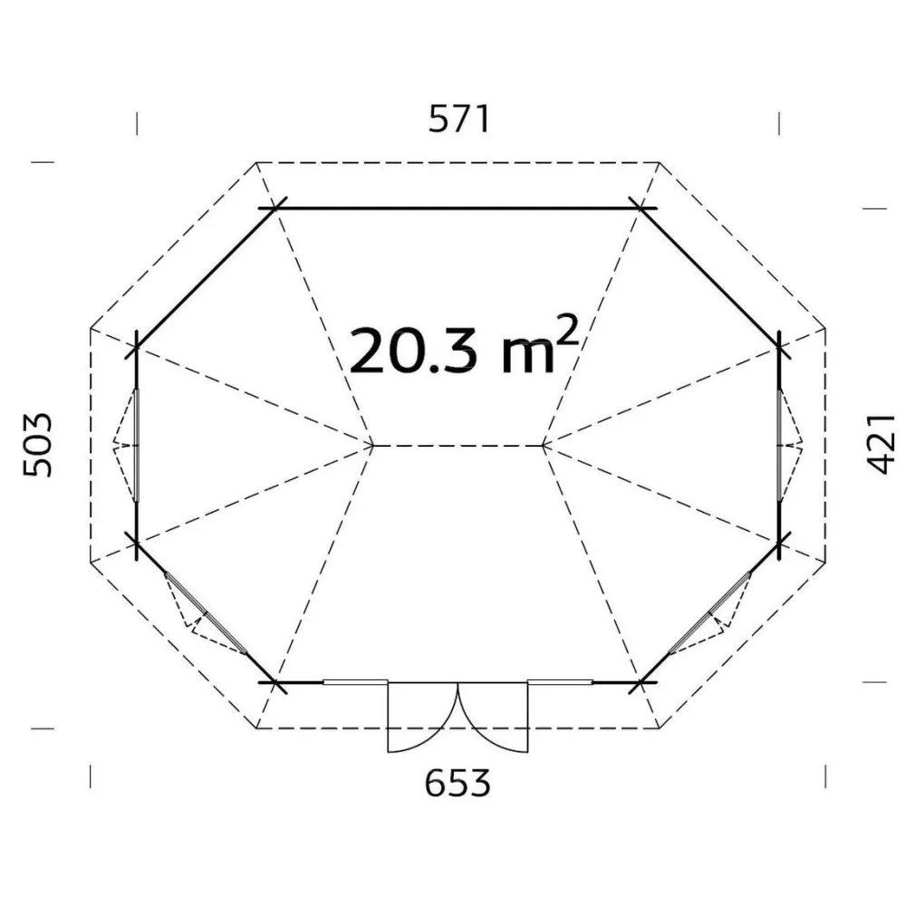 Huvimaja Hanna 20,3 m²*Palmako Online