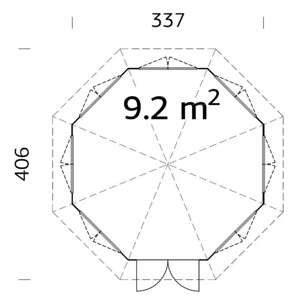 Huvimaja Veronica 7 9.2 m²*Palmako New