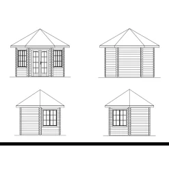 Huvimaja Madeira 2 8m²*Skan Holz Clearance