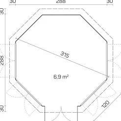 Huvimaja Louise 4 F, 6.5m²*Tene Clearance