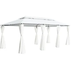 Sale Huvimaja verhoilla 600x298x270 cm 180 g/m² valkoinen Paviljongit|Paviljongit
