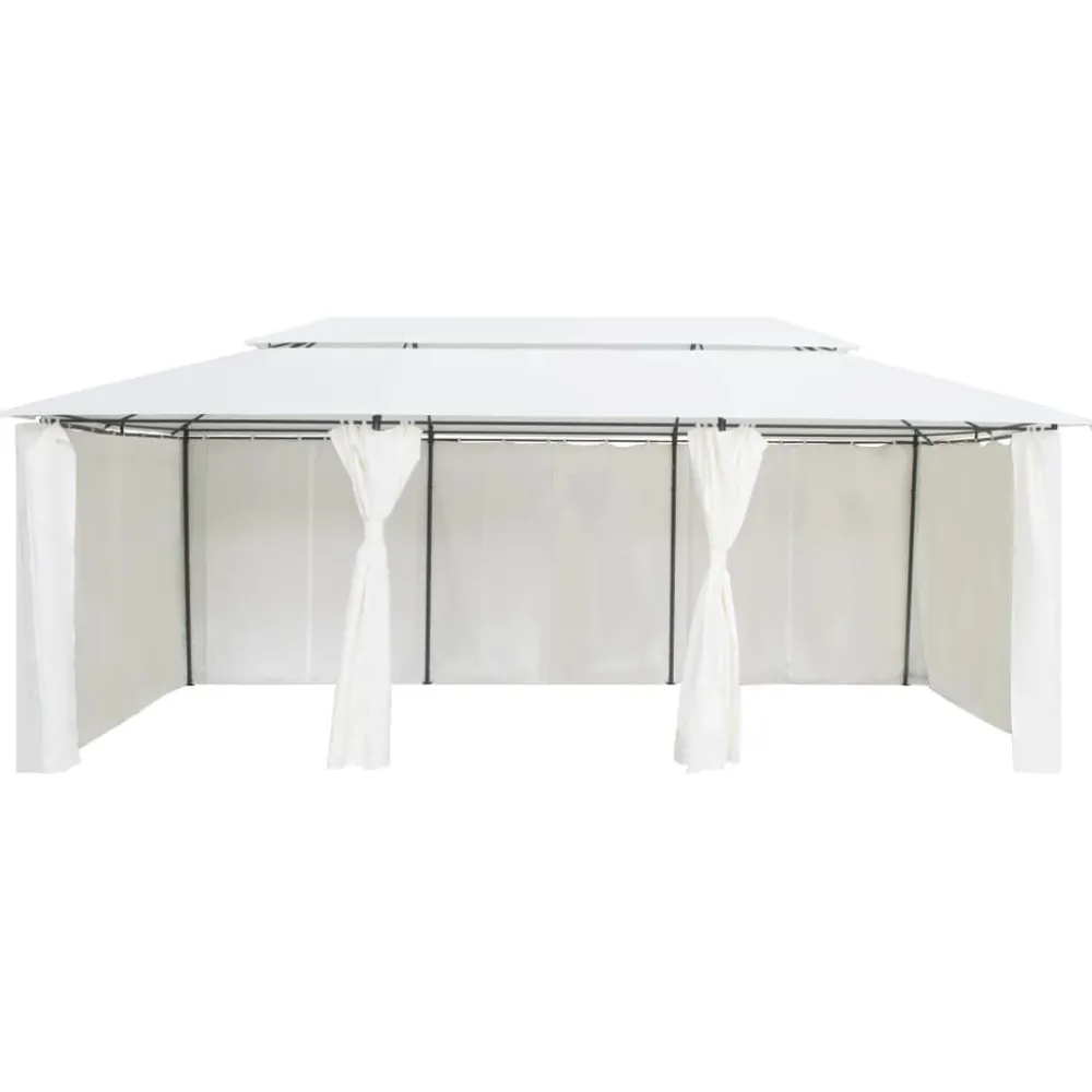 Sale Huvimaja verhoilla 600x298x270 cm 180 g/m² valkoinen Paviljongit|Paviljongit