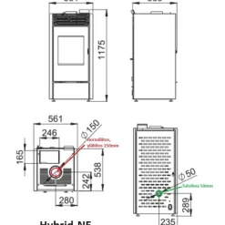 Hybriditakka HYBRID-Ne 10kW, musta*Bronpi Sale