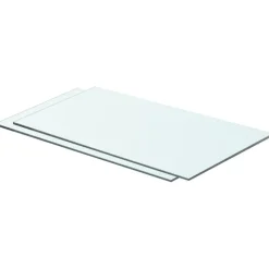 Clearance Hyllyt 2 kpl, kirkas lasi, 60x30 cm Hyllyt