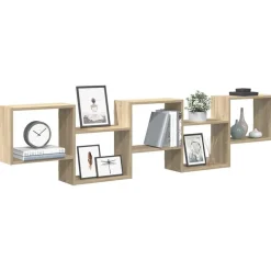 Sale Hylly Wall Cube 5 lokeroa Sonoma Oak Engineered Wood (59997) Hyllyt