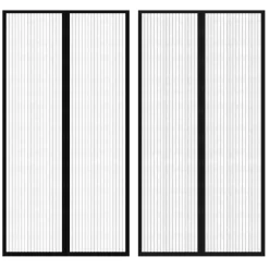 Outlet Hyttysverho Oveen 210 x 100 cm 2 kpl Magneeteilla Musta Kiinteistön Hoito Ja Varusteet