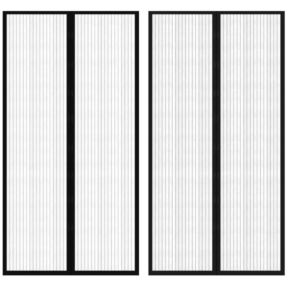 Outlet Hyttysverho Oveen 210 x 100 cm 2 kpl Magneeteilla Musta Kiinteistön Hoito Ja Varusteet