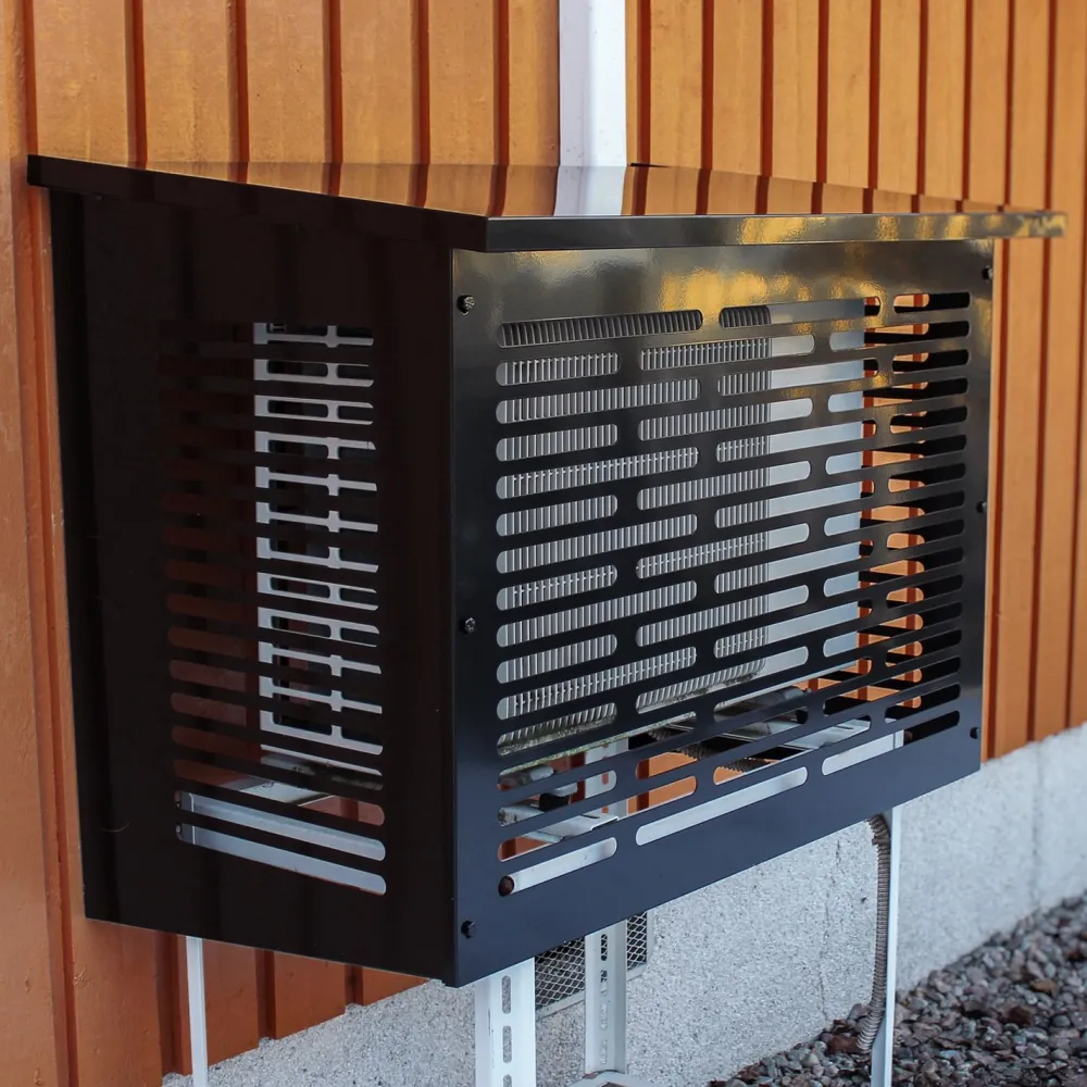 Hot Ilmalämpöpumpun suojakotelo , musta Ilmalämpöpumput