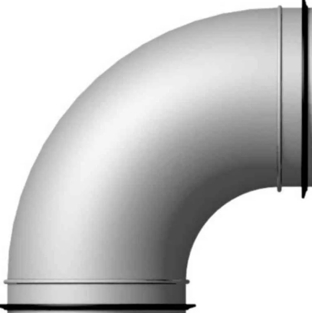 Ilmanvaihtokanavan käyrä 90° / 250 mm Ilmastointiputket Ja Osat