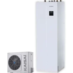 Ilma-vesilämpöpumppu DUO KMK-240L-100RY3/KHA-08RY1-B, 8kW*KAISAI